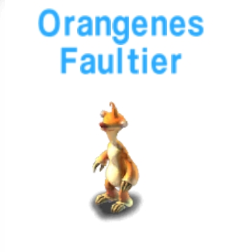 Orangenes Faultier